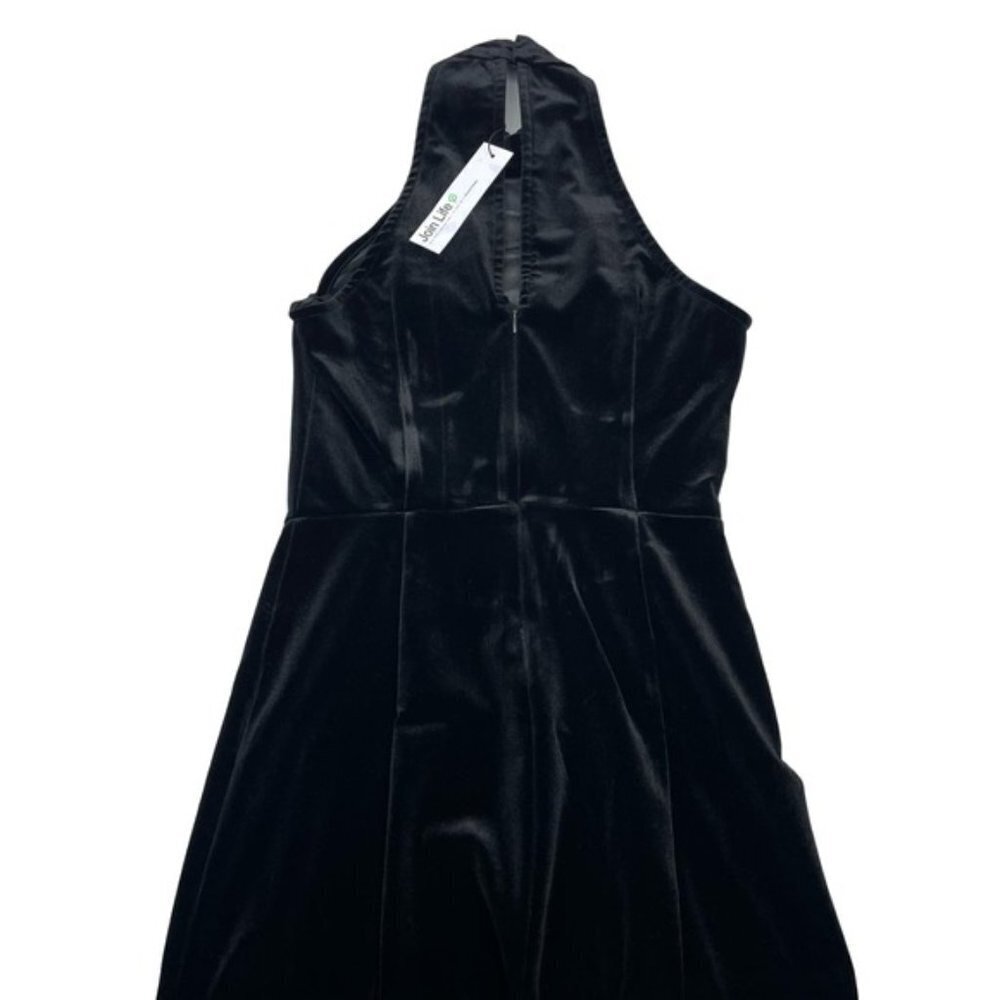 NWT BERSHKA Shimmering Sequins Velvet Mini Dress Sz XS - Picture 8 of 8